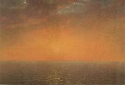 John Frederick Kensett Sonnenuntergang am Meer oil on canvas